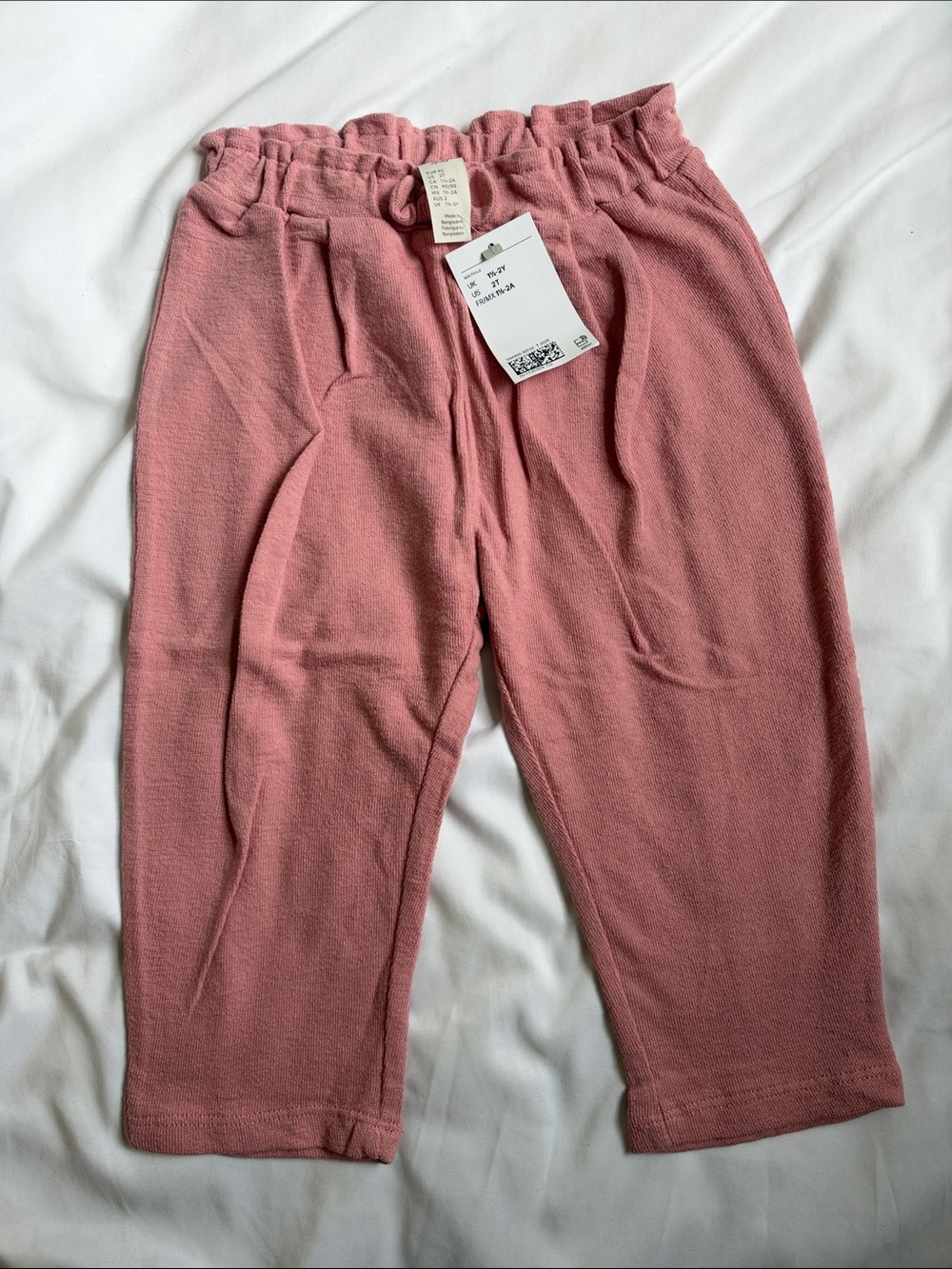 H&M Dusty Rose Jogger Pants for Kids